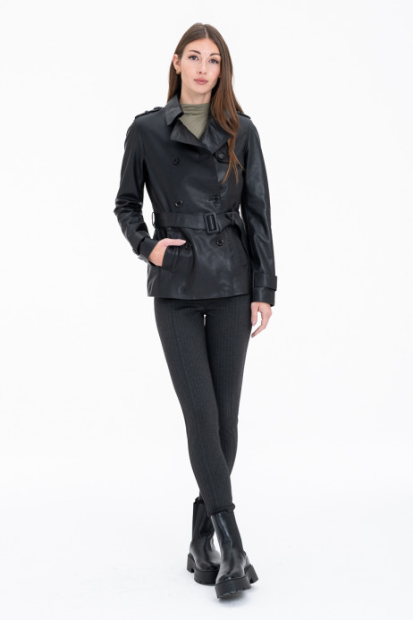 Dámský kabát kůže jehnětina – TRISHA